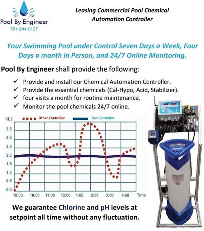 Back side of the Pool By Engineer chemical leasing flyer